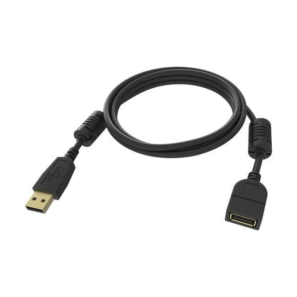 VISION 2m Black USB 2.0 extension cable - TC 2MUSBEXT/BL