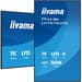 iiyama LH7575UHS-B2AG ecrã de sinalização Plasma digital 190,5 cm (75") LCD Wi-Fi 500 cd/m² 4K Ultra HD Preto Processador built-in Android 11 24/7