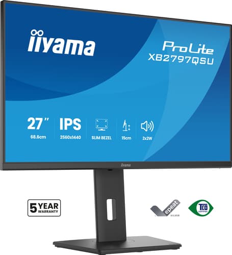 Monitor iiyama 27" XB2797QSU-B1 QHD 2xHDMI+DP+2xUSB-C IPS