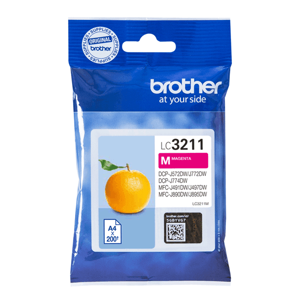 CARTUCHO BROTHER LC3211M MAGENTA