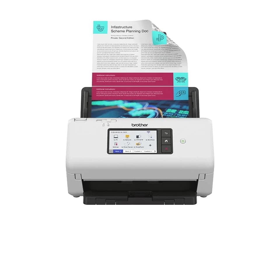 Brother ADS-4700W Scanner Profissional de Secretária com Rede + WiFi