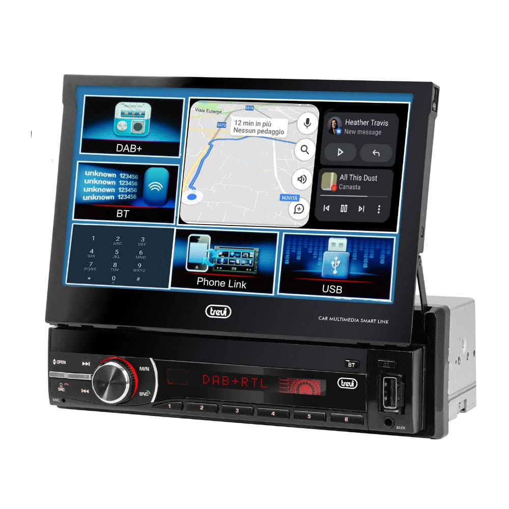Auto Rádio FM 200W com USB/SD/AUX/BT/CD – 6380DAB