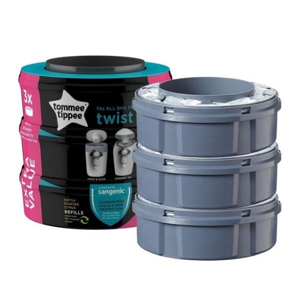 Tommee Tippee 3 Recargas Sangenic Tec Plus Twist & Click