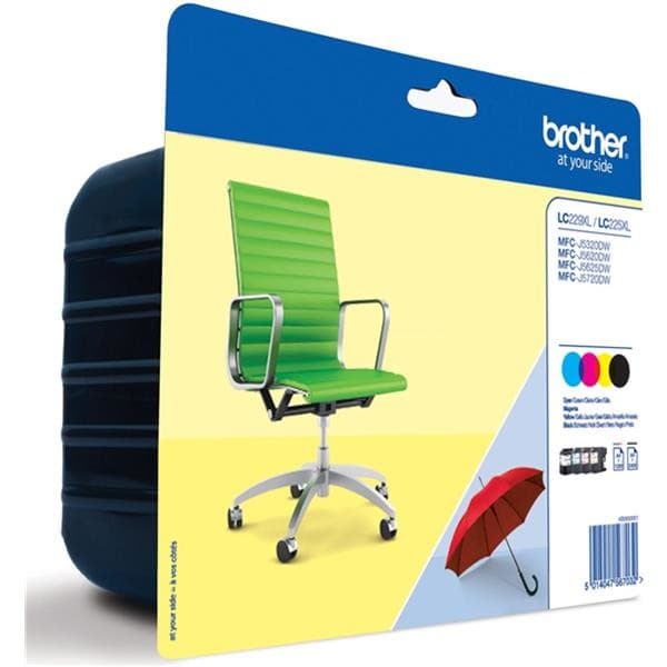 PACK 4 TINTEIROS BROTHER LC229XL