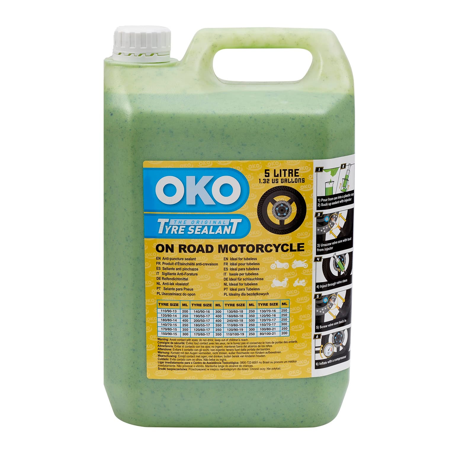 LIQUIDO TAPA FUROS OKO ON ROAD 5L