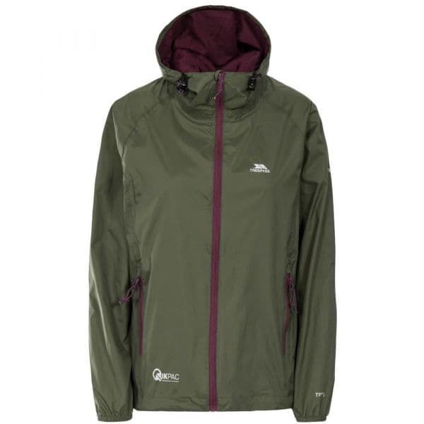 Trespass Qikpac Jacket Verde S Mulher