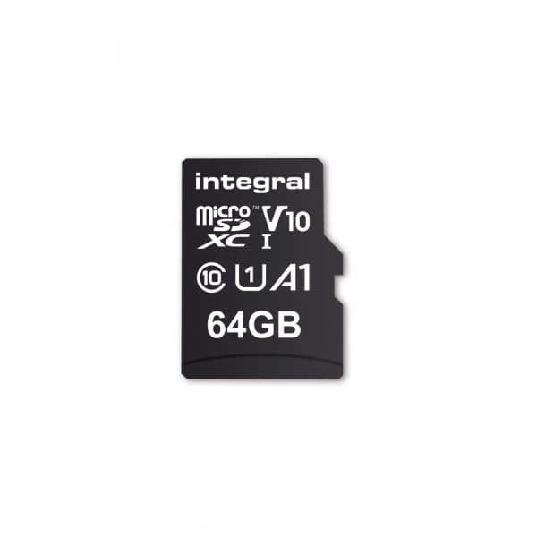 Integral 64GB Micro SDXC UHS-l U1 100MB/s + Adapter - INMSDX64G100V10