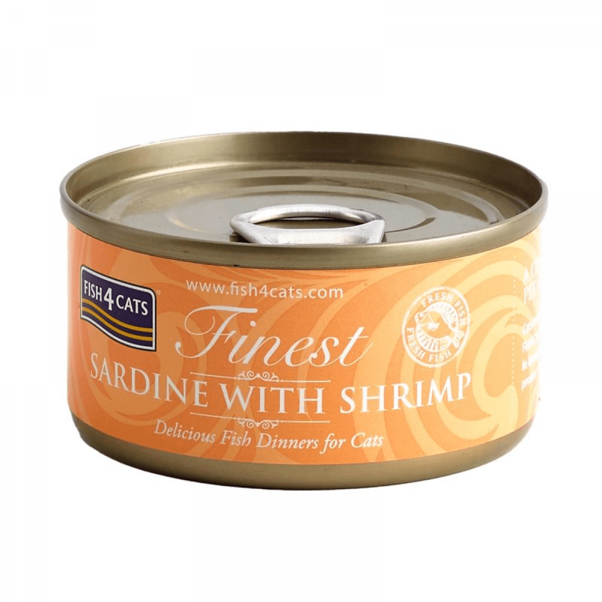 FISH4PETS F4C Finest Sardinha com Camarões 70g