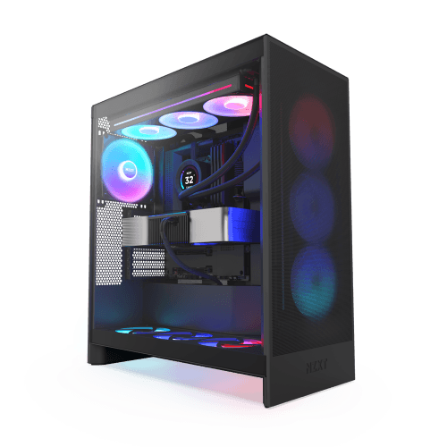 NZXT ATX H7 Flow RGB (2024) All Bllack Vidro Temperado