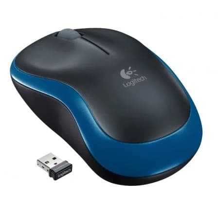 Logitech M185 Wireless Mouse Notebook Black Blue