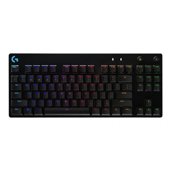 Teclado Logitech G Pro Mechanical Gaming Keyboard - Luz Traseira - usb - Qwertz - Alemão - Interruptor: Gx Blue Clicky - Preto 920-009389 - 920-009389