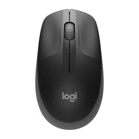 Ratón Inalámbrico Logitech M190 / Hasta 1000 DPI / Gris Marengo