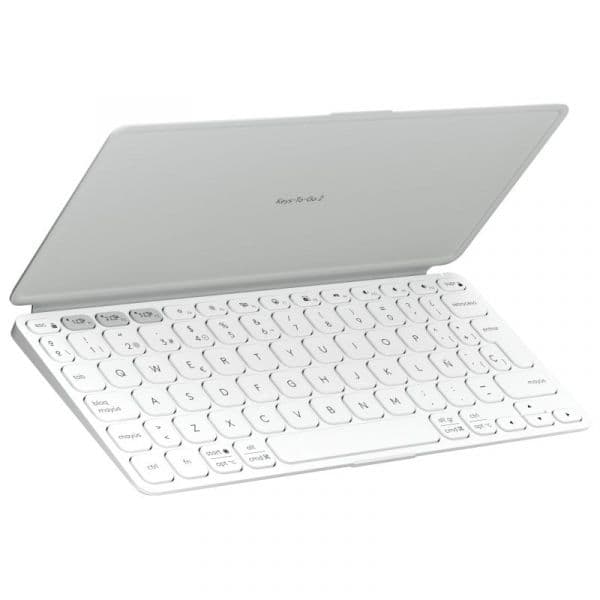 Teclado Logitech Keys-To-Go 2 Multi dispositivo Sem Fios Bluetooth Cinzento Pálido Espanhol