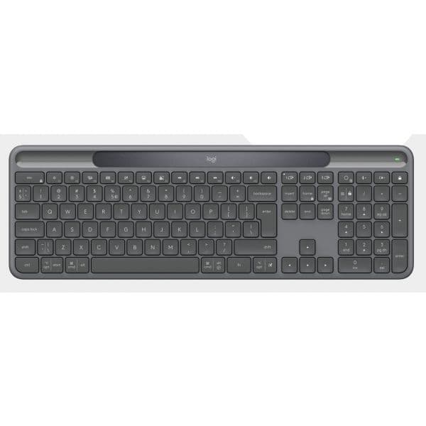 Teclado Logitech Signature Slim Solar+ K980 Sem Fios QWERTZ Alemão Grafite