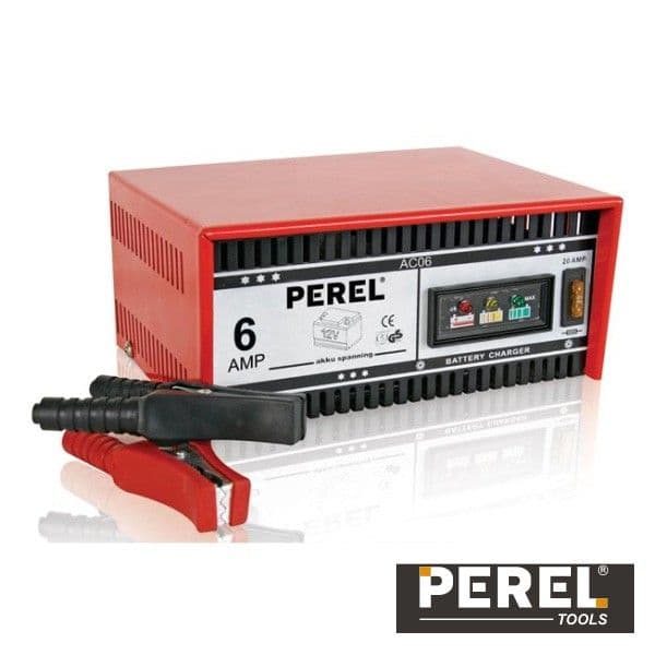 Perel Carregador De Baterias Chumbo 12v 6a - AC06