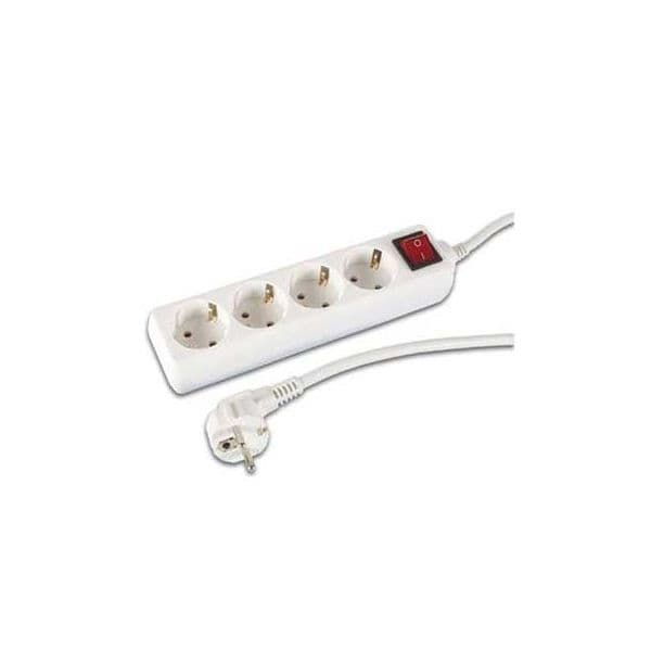 Perel Bloco 4 Tomadas + Interruptor Cabo - VELEB4S-G