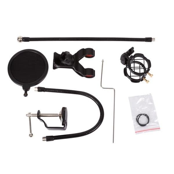 Valleman Suporte Mesa para Microfone com Filtro Acústico