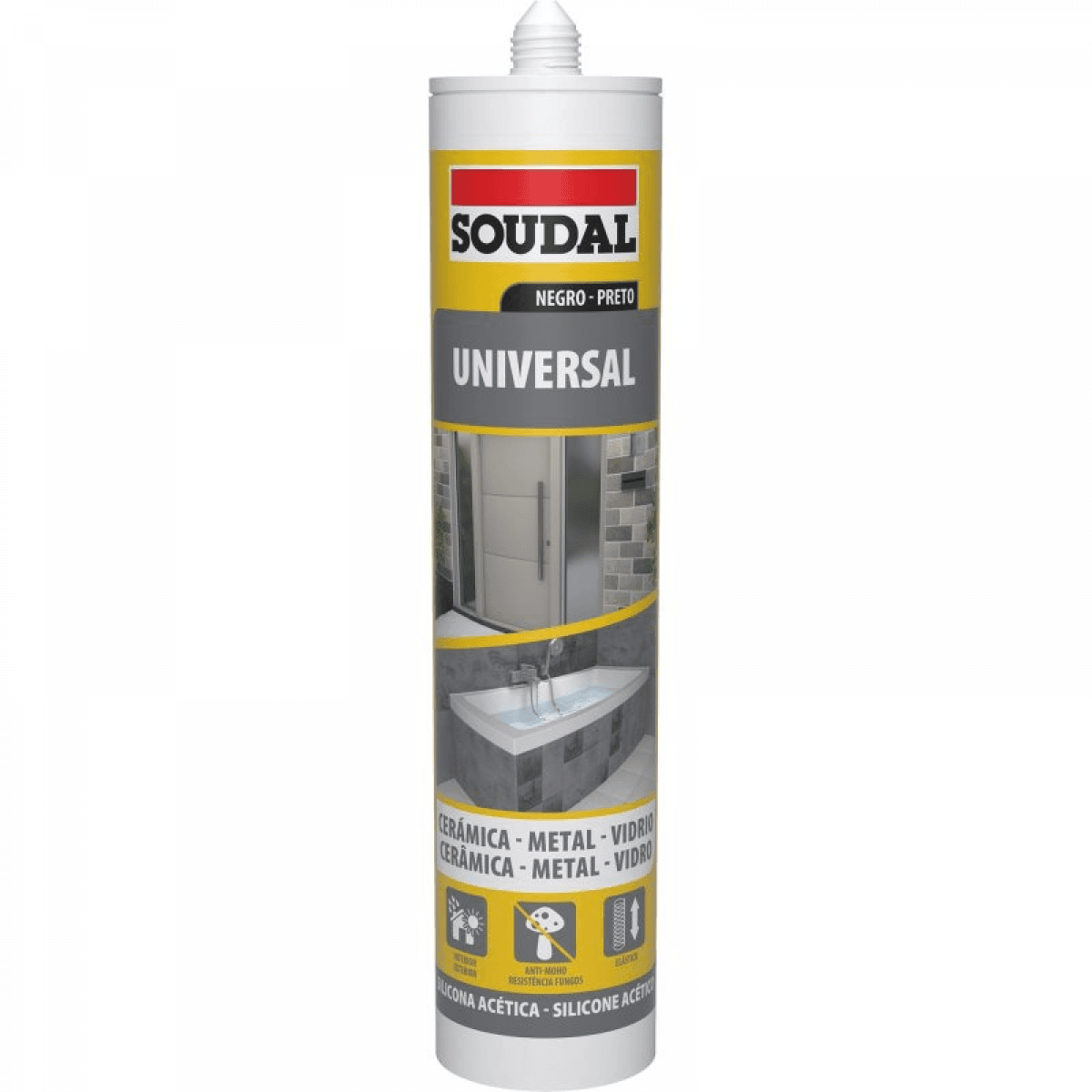 Soudal Silicone Universal Black 280ML - 840015751