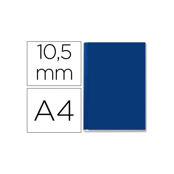 Leitz 10 un. Bolsa Encadernação A4 Rígidas B 10.5mm 71/105 Fls Azul - 73920035