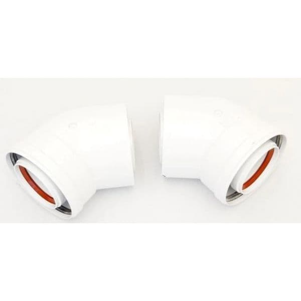 Ariston Curva Coaxial D80/125 M/h 45º Cond. - 3318092
