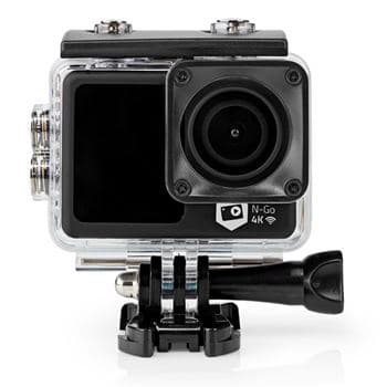 Action Cam Nedis ACAM51BK 4K 30fps com LCD Duplo e WiFi Preto