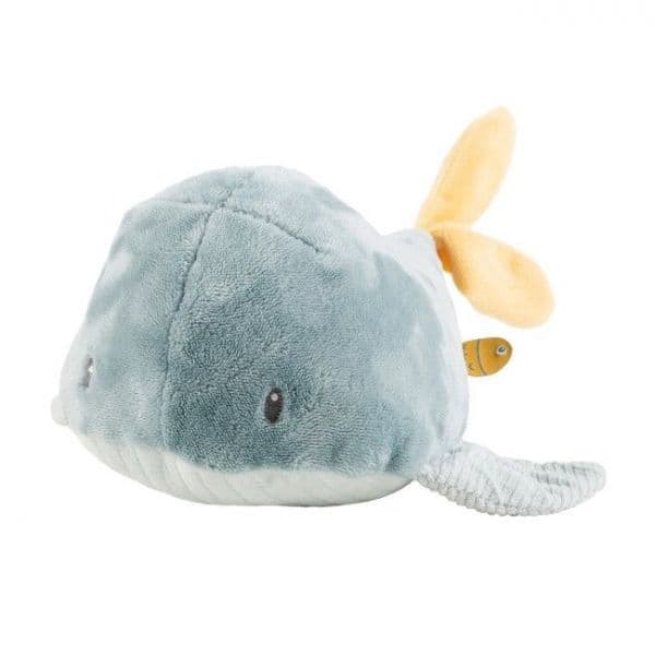Nattou Peluche Baleia Sally Marble Green
