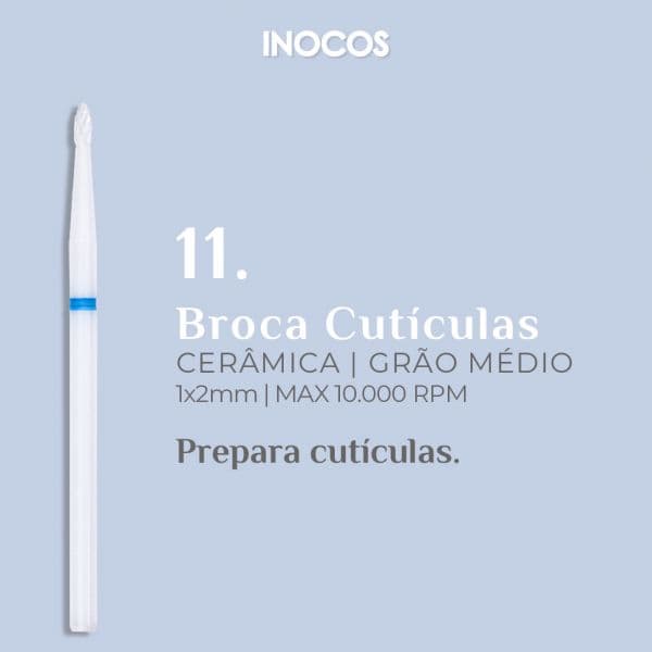 Inocos Broca de Cutículas Cerâmica Gr. Média 11