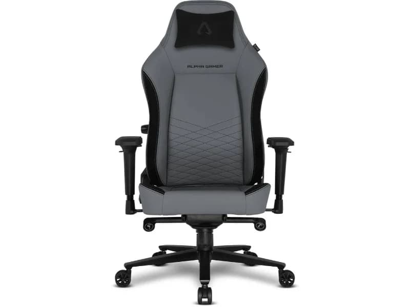 Alpha Gamer Alegra V2 Cadeira Gaming Pele PU Cinza/Preto