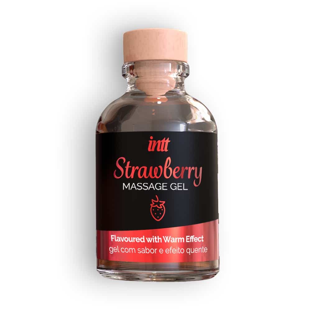 INTT MASSAGE & ORAL SEX - GEL DE MASSAGEM HOT EFFECT SABOR DE MORANGO