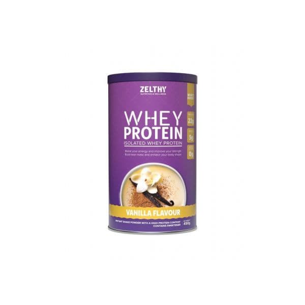 Zelthy Proteína Whey Isolada Baunilha 450g