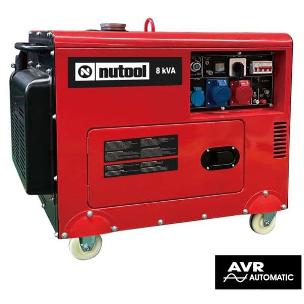 Nutool Gerador 8kva 6500w Insonorizado Diesel Trifásico Avr - Ngdt9000