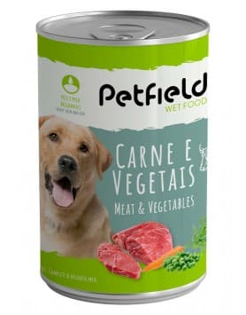 Ração Húmida Petfield WetFood Beef & Vegetables Dog 410g
