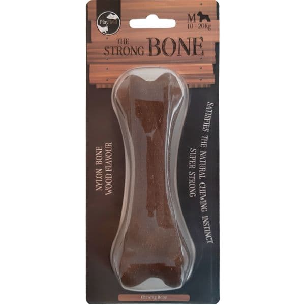 Playfield Brinquedo Cão Osso Strong Bone Bamboo Médio
