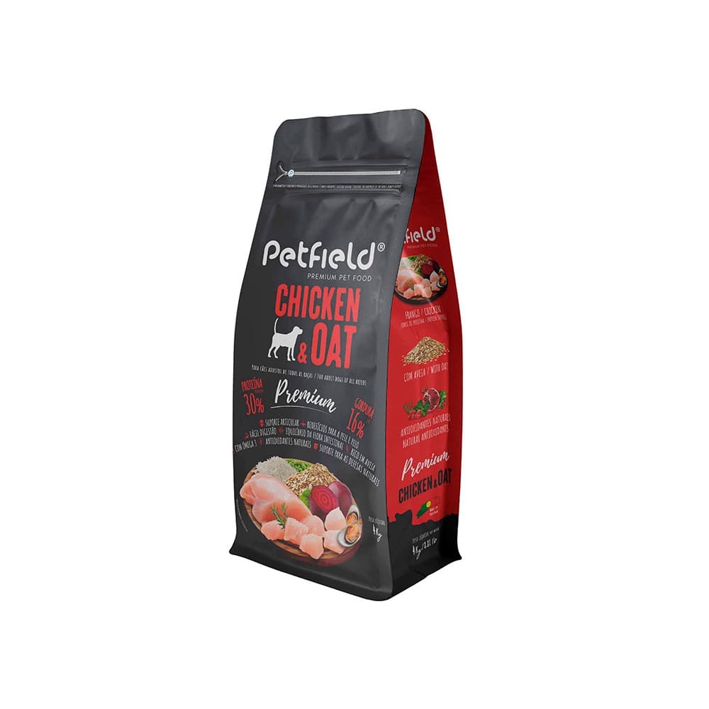 Ração Cão Adulto Petfield Premium Frango e Aveia 18kg
