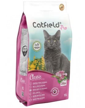 Catfield Classic Pro - Areia Aglomerante para gato - Talco 15 Lt