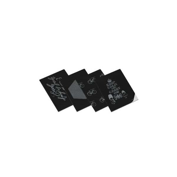 Ambar Caderno Agrafado Clever Prata A4 Quadriculado 90g 40 (17307800214)