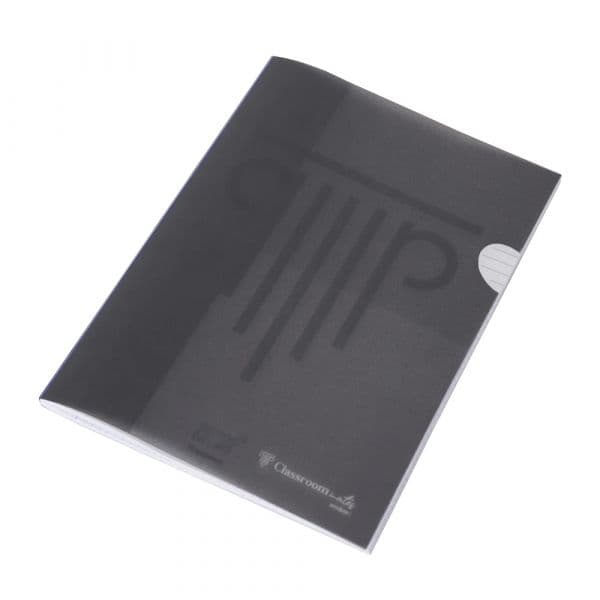 Ambar Caderno Pautado A4 Agrafado 48 Folhas Preto