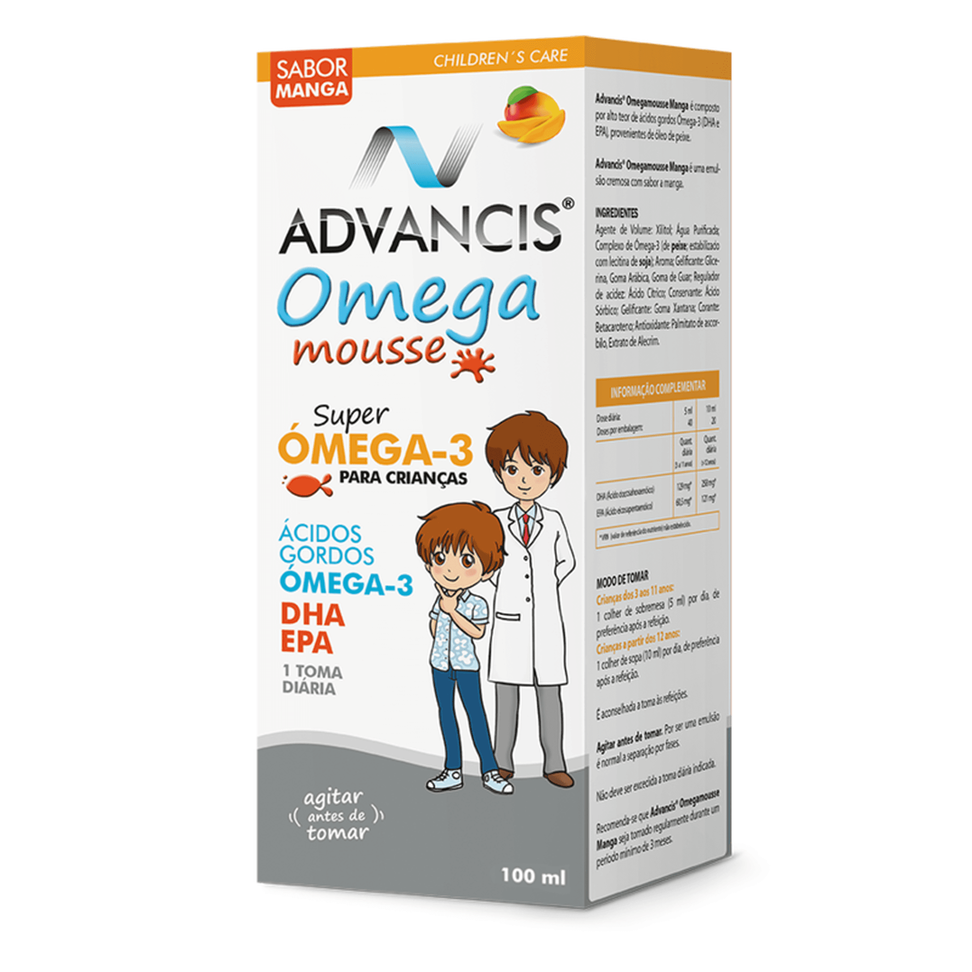 ADVANCIS OMEGA MOUSSE MANGA XAROPE 100 ML