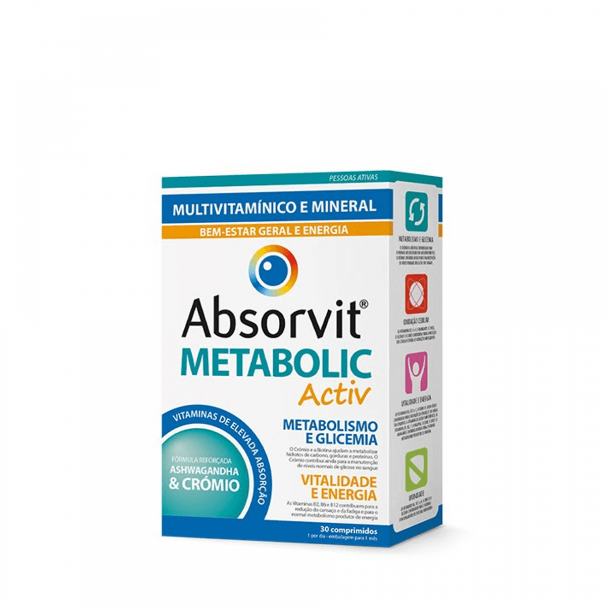ABSORVIT METABOLIC ACTIV COMP X30 | WOWFARMA