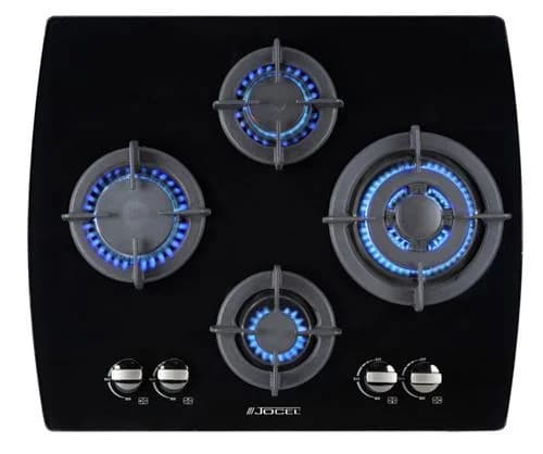 Placa a Gás Jocel JPEMGBG-654 | 64cm | 4 Zonas | Preto