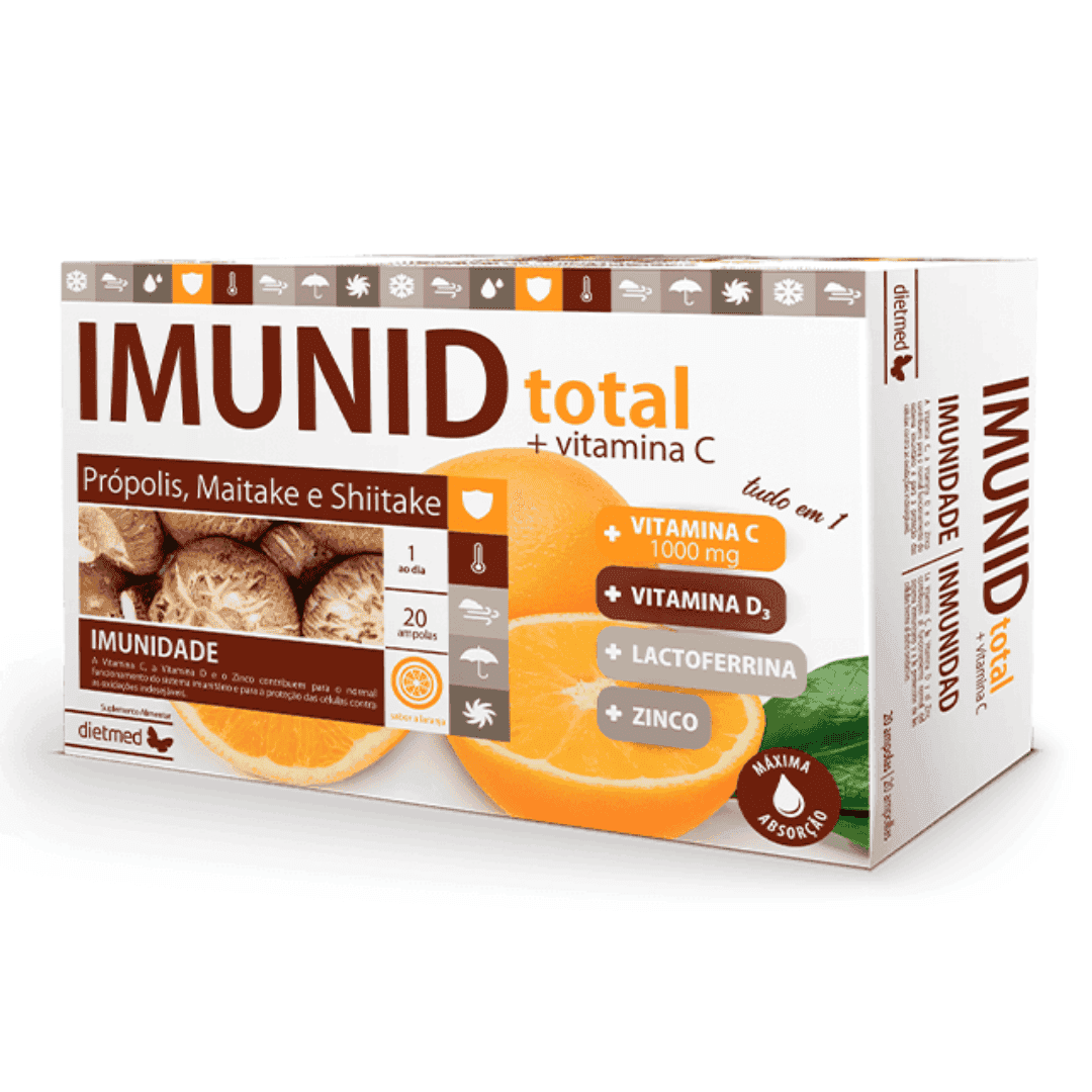 Dietmed Imunid Total + Vitamina C 20 Ampolas