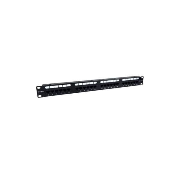 Phasak Patch Panel UTP 19" Cat.6A Dual 24 Portas 1U Preto PU 2421