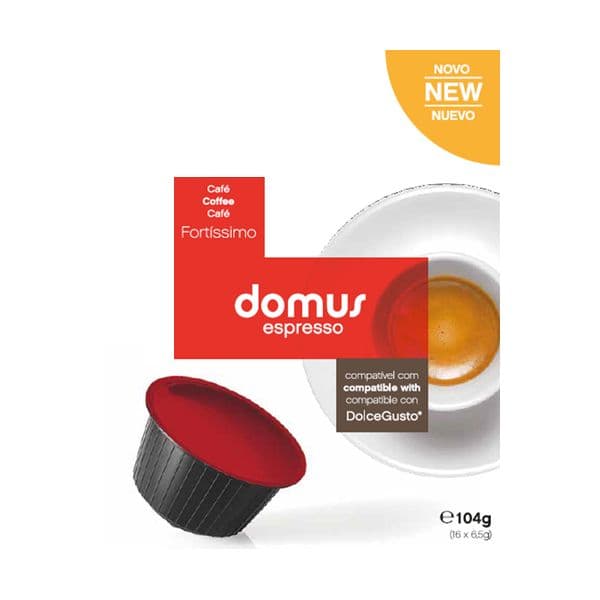 Domus Espresso Compatível Dolce Gusto Fortíssimo 16 - Cápsulas