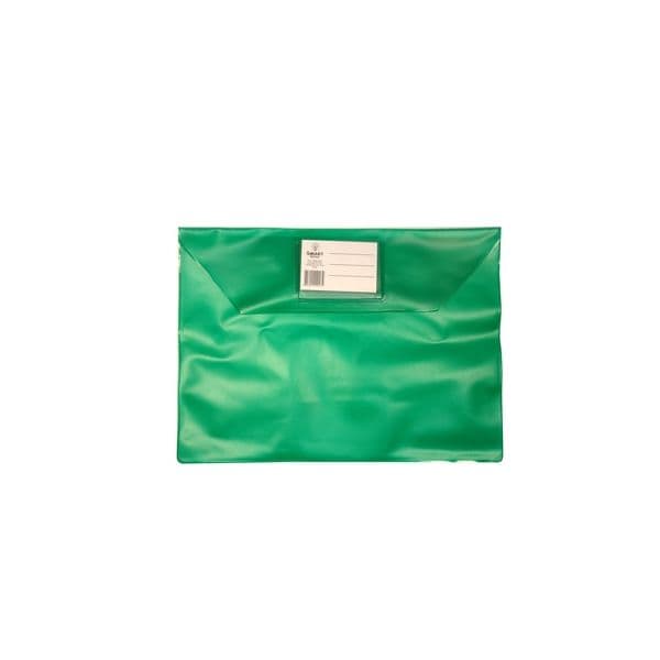 Envelope A4 PVC Translúcido c/ Visor Verde 10 Un.