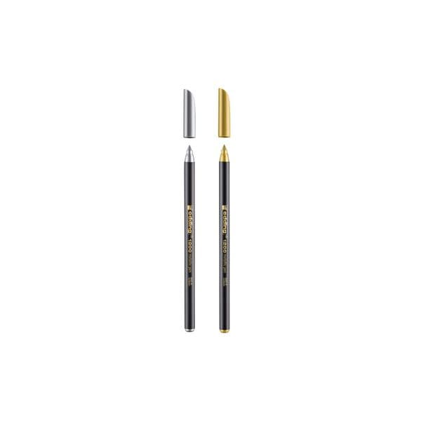 Edding Marcador Médio 1200 Blister Ouro + Prata