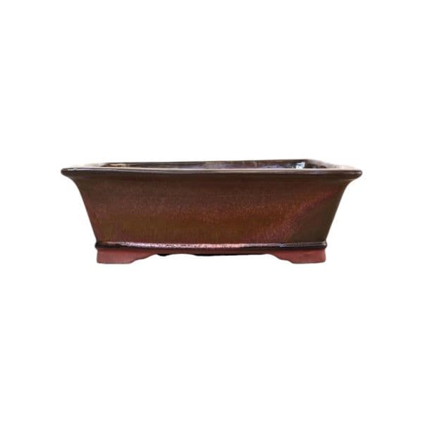 Luso Bonsai Vaso de Bonsai Rectangular 16*13*7 cm Castanho Oxido - Yixing - 84120