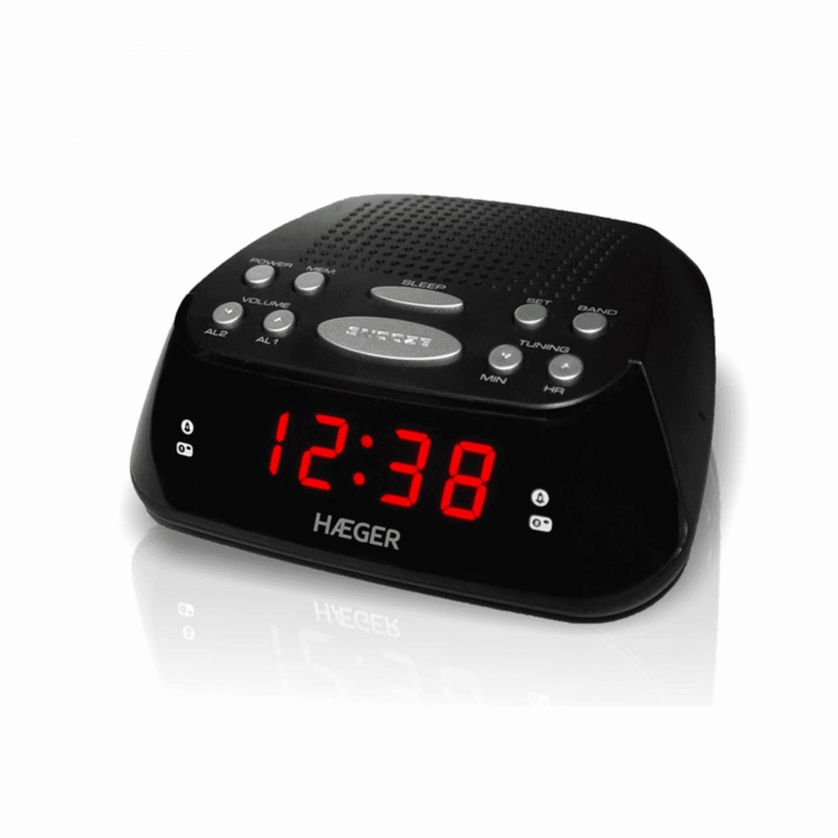 RADIO HAEGER RELOG.2AL.20MEM.-SNOOZER