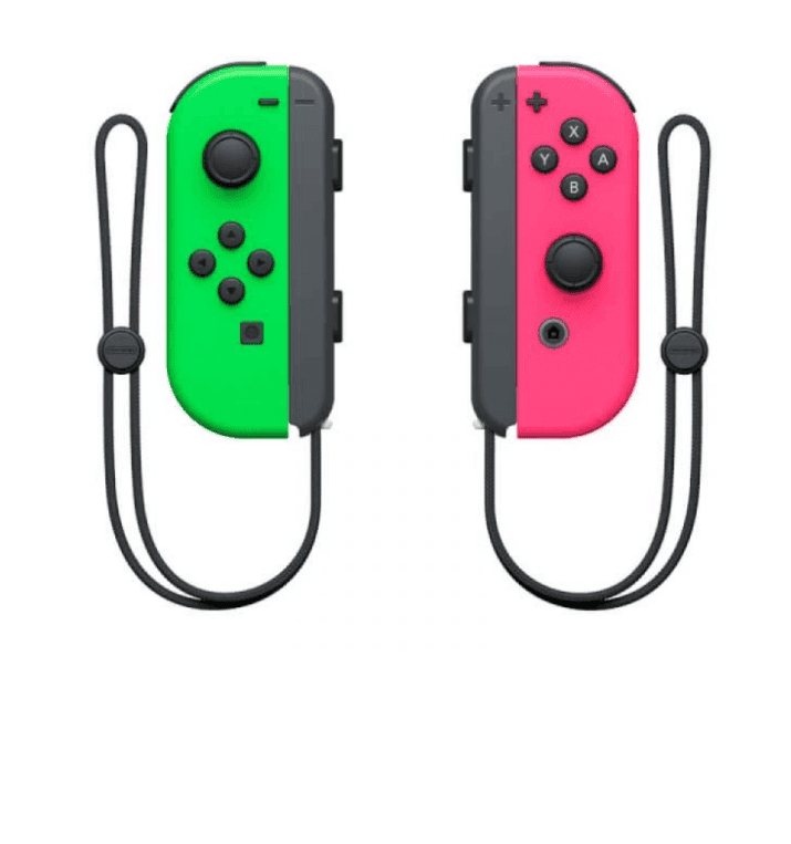 Par de Comandos Joy-con Pink Green/Neon