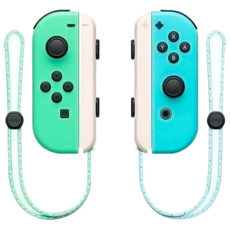 Par de Comandos Joy-con Animal Verde/Azul