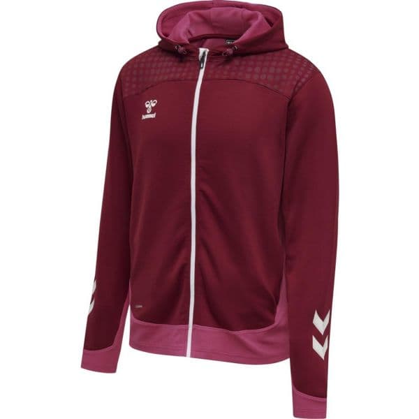 Hummel Sweatshirt com Capuz Lead Zip Poly Hoodie 207411-3584 L Vermelho